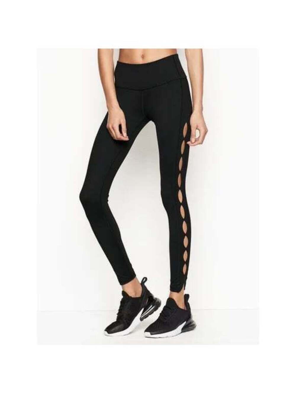 Victoria Sport Knockout Cut-Out Leggings | Women’s Size Small | Black Activewear